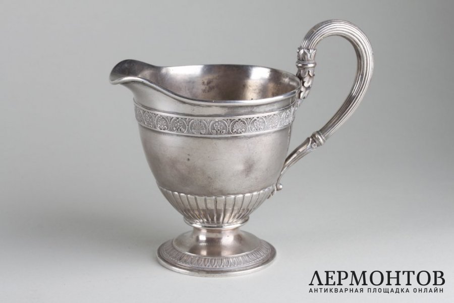 Молочник в классическом стиле. Карл Фаберже. Серебро 84 пробы. Россия.
