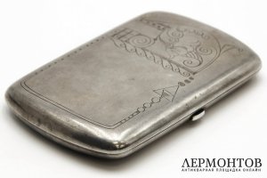 Портсигар. Серебро 84 пр. Россия, Хлебников И.П., 1908-1917 гг.