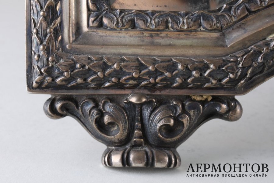 Настольное зеркало. Серебро 800 пробы. Италия, 1934-44 годы.