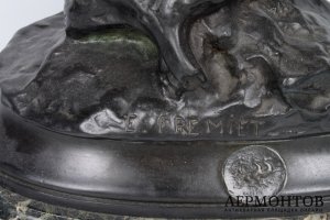 Скульптура Римский погонщик лошадей. Франция, Париж. Автор модели Fremiet, Бронза.