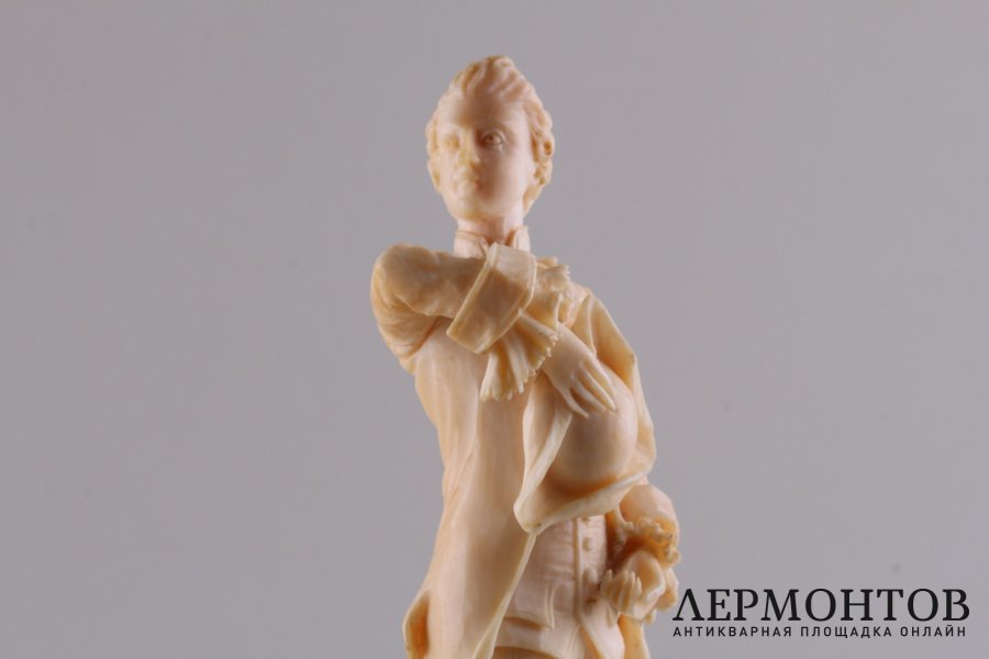 Статуэтка Моцарт. Кость, бронза, мрамор. Европа, середина XIX века