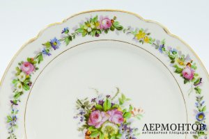 Россия, Императорский фарфоровый завод, 1840-1850 гг. Фарфор, деколь.