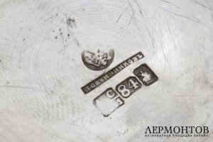 Молочник в классическом стиле. П. Овчинников. Серебро 84 пробы. Россия, 1871 год.