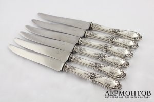 Столовый набор на 6 персон. Gaston Bardies. Серебро 950 пробы. Франция, XIX в.