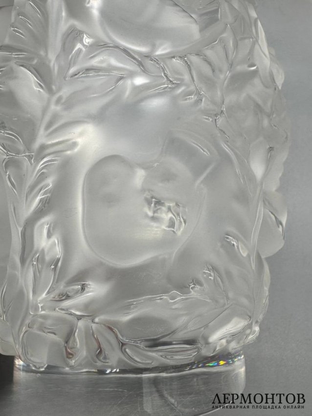 Ваза «Bagatelle» с птичками. Хрусталь, Lalique, Франция, 20 век