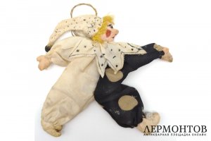 Елочная игрушка Скоморох, шут. Россия, 1-я половина ХХ века. 