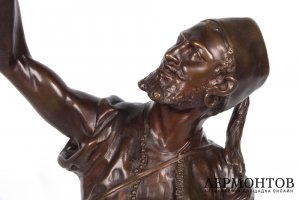 Скульптура Соколиная охота. Франция, Париж, автор модели P.-J. Mene. 2 пол. 19 в. Бронза.