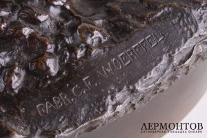 Скульптура Прощание казака с казачкой. Бронза. Россия,1880 гг, По модели Грачева.