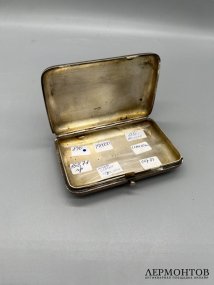 Портсигар «Русская тройка». Серебро 84 пробы, чернь, И. Футикин, Россия, 1886 год