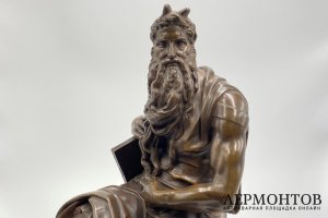 Скульптура Моисей. Франция, Микеланджело, Ф. Барбедьенн, 1860-е гг. Бронза, патина.