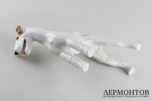 Статуэтка Собака фокстерьер, модель 19. Фарфор.  Фабрика Allach, Германия. T. Karner