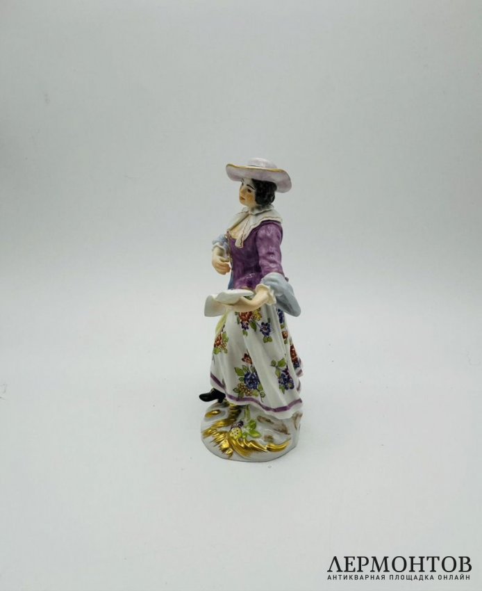 Статуэтка «Певица». Фарфор, роспись, Meissen, Германия, 1-я половина 20 века
