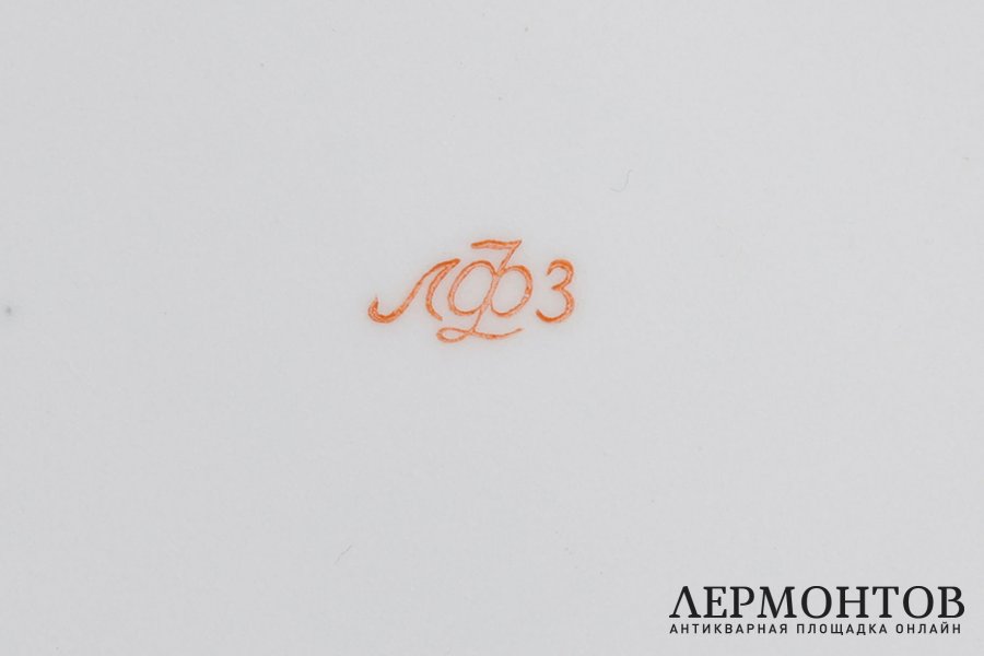 6 тарелок, Кремлевский сервиз. Фарфор. СССР, ЛФЗ, 1960-70е гг.