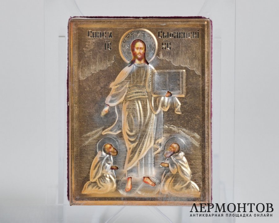 Икона «Спас Смоленский». Серебро с позолотой, современная работа