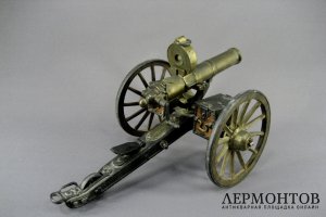 Модель пулемета Гатлинга. Бронза, дерево. Франция, XIX век.