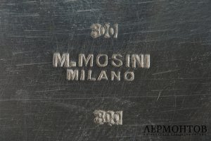 Блюдо для рыбы. Италия, Милан, фирма M.Mosini. Серебро 800 пробы.