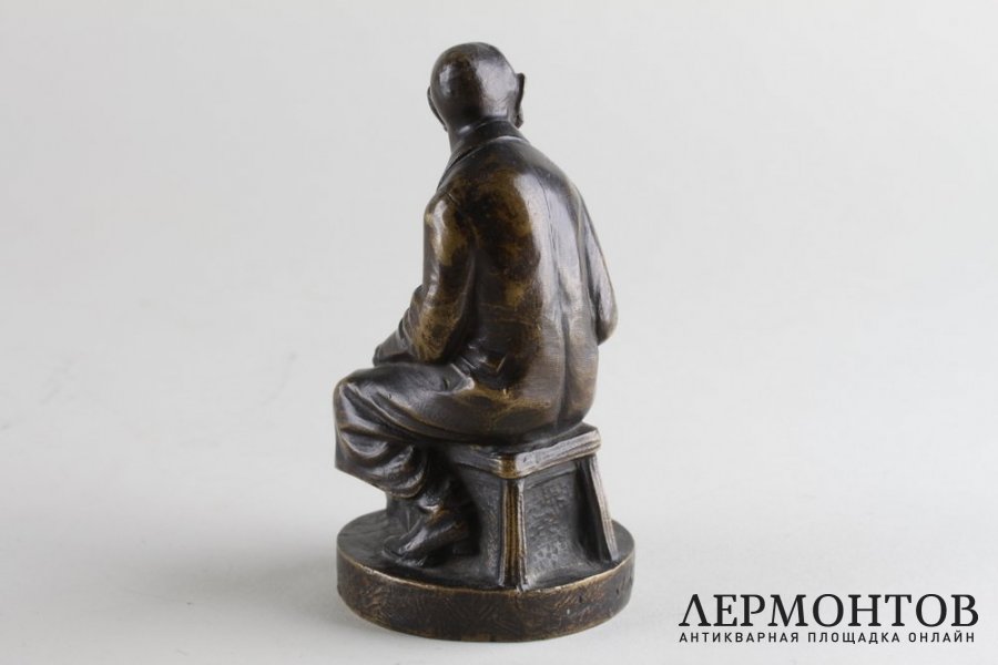 Скульптура Еврей-торговец. Бронза. Австрия, 1916 год. 