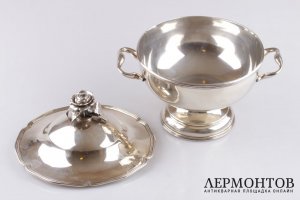Супница в классическом стиле. Серебро 915 пробы. Испания, пер. пол. XX века.