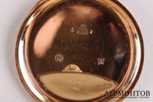 Часы карманые женские Longines. Золото 585. Швейцария, начало ХХ века. 