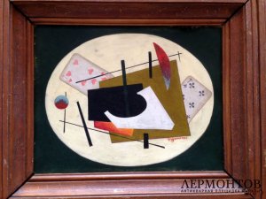 Картина Абстракция. Масло. Бурылин. 1923 год