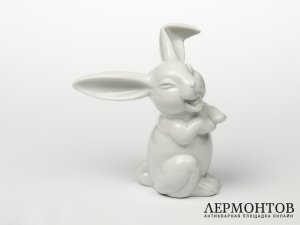 Статуэтка «Смеющийся заяц». Фарфор, Rosenthal, Германия, XX век