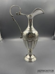 Кувшин для вина. Серебро 800 пробы, Италия, середина 20 века