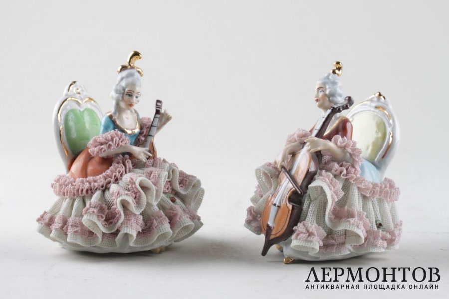 Статуэтки Оркестр. Фарфор. Wilhelm Rittirsch Porcelain. Германия. XXв.