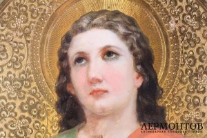 Икона Святая Мученица Надежда. Именник. Россия, кон. 19 в. Дерево, левкас, темпера.