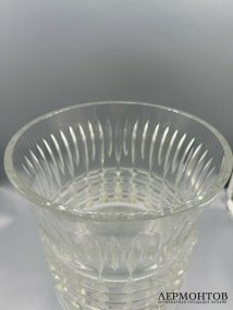 Ёмкость для крюшона с крышкой. Хрусталь, резьба, Западная Европа, 1-я половина 20 века