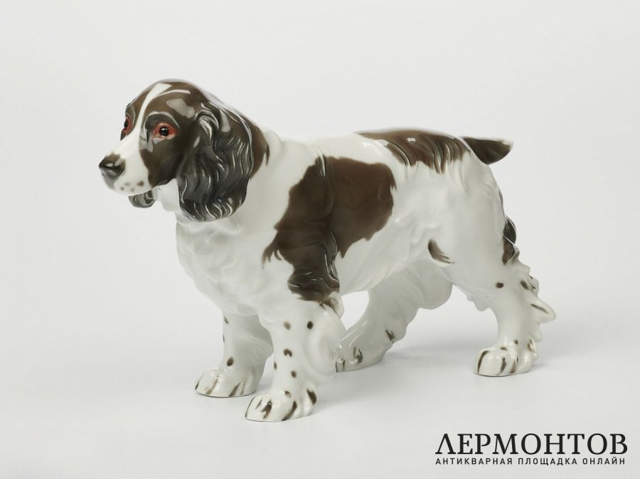 Статуэтка «Охотничий спаниель». Фарфор, Rosenthal, Германия, 1929 год