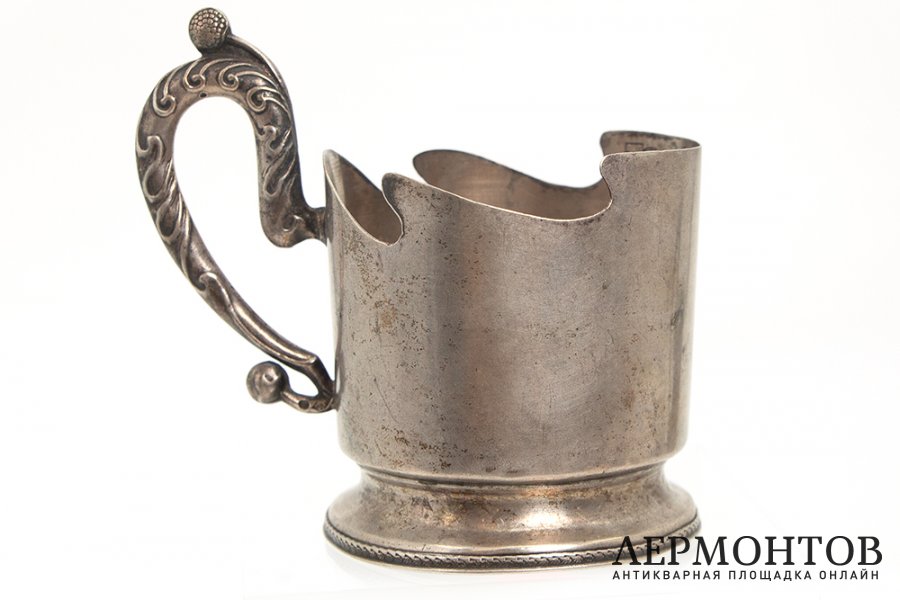 Подстаканник в стиле модерн. Российская Империя, мастер В. Пуляткин, 1908-1917 гг.