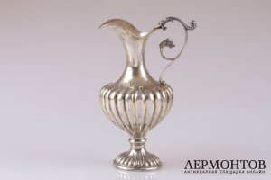 Кувшин на подносе. Серебро 800 пробы. Италия