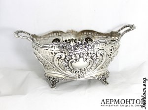 Ваза для фруктов. Серебро 925. Англия