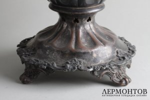Самовар-ваза дольная. Федор Эмме. Медь, серебрение. Российская империя, XIX в.