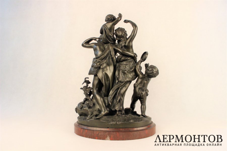 Скульптура. Семья Бахуса. Бронза. Clodion. Франция. Кон. XIX в.