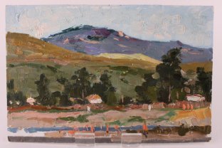 Картина из серии Крымские зарисовки. N5. Чурсин К.Н. Картон, масло. XX в.