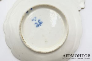 Розетки из Константиновского сервиза. Россия, ИФЗ, Николай I, 19 в. Фарфор, роспись.