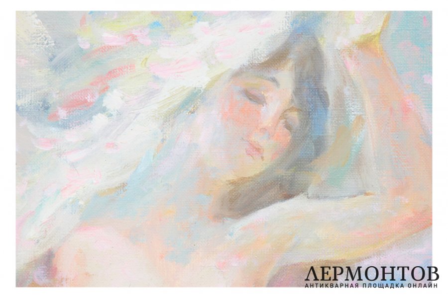 Картина. Купальщица, 1994 г. О.П. Федоров. Холст, масло.