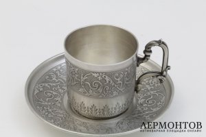 Кофейная пара. Серебро 950 пробы. Франция