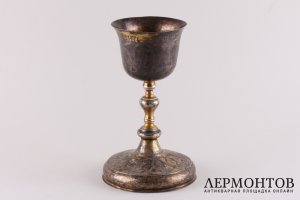Потир. Мастер Федор Петров. Серебро 84 пробы, золочение. Россия, Москва, 1791 год.