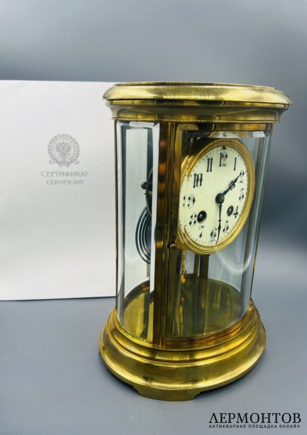Каминные часы с ртутным маятником. Japy Frères, Франция, 1880–1890 годы