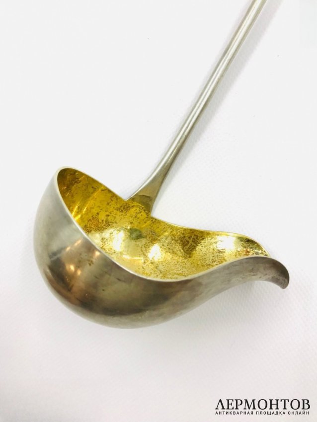 Ложка для крюшона. Серебро 84 пробы, П. Овчинников, Россия, 1899–1908 годы