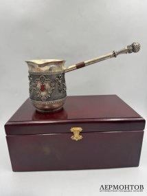 Турка для кофе. Серебро 925 пробы, Россия, современная работа