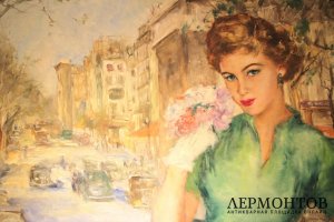 Картина. Париж весной. Фрид Пал, 1950-е. Европа