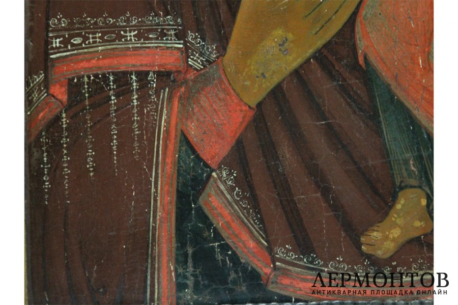 Икона Богоматерь Толгская. Ярославская школа. Икона в серебряной басме. XVIIIв.