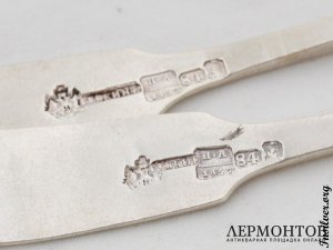 Две чайные ложки. Губкин. 1857 год. Российская империя