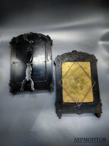 Парные рамки для фотографий. Дерево, металл, Западная Европа, начало 20 века