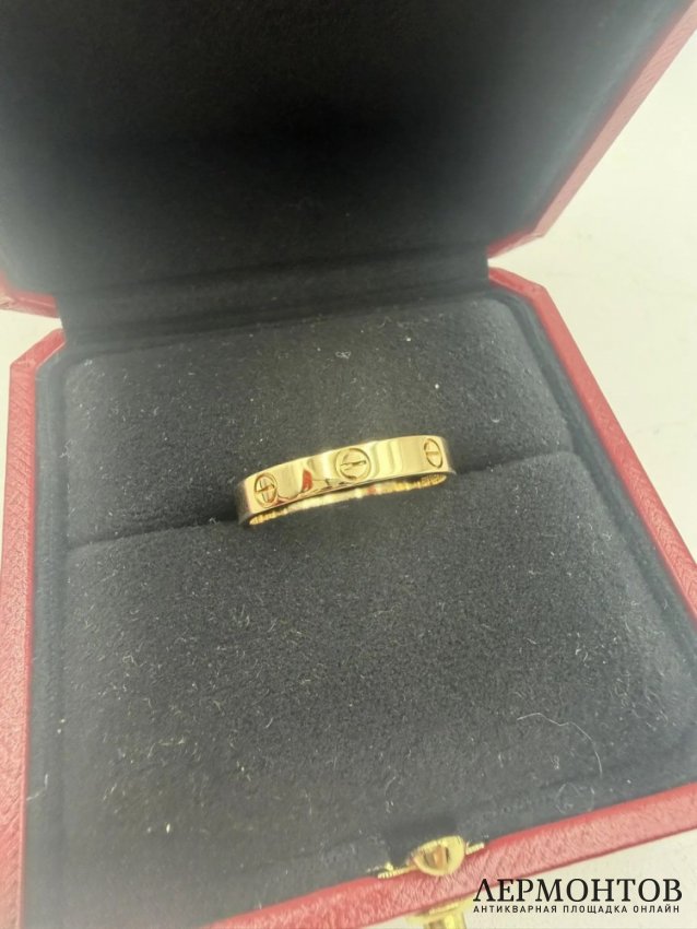 Кольцо «Love». Жёлтое золото 750 пробы, Cartier
