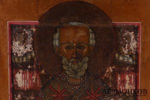 Икона Святитель Николай Чудотворец. Российская империя, конец XVIII в.