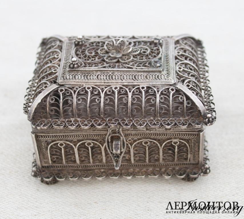 Шкатулка. Серебро 88. 1835 год. Россия